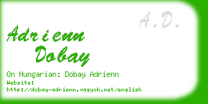 adrienn dobay business card